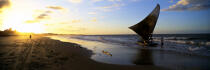 Sunrise on a brazilian beach. © Philip Plisson / Plisson La Trinité / AA10332 - Photo Galleries - Dawn