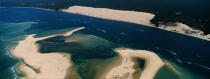 La Dune du Pilat et le Banc d'Arguin. © Philip Plisson / Plisson La Trinité / AA10445 - Nos reportages photos - Gironde