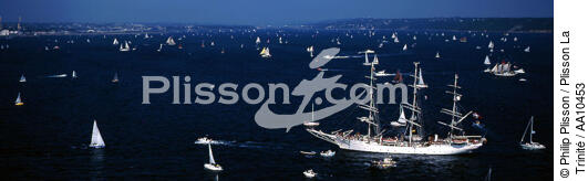 Gathering of Brest 1996. - © Philip Plisson / Plisson La Trinité / AA10453 - Photo Galleries - Three-masted square-rigged ship