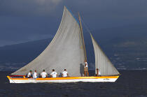 Whaling boat in Azores. © Philip Plisson / Plisson La Trinité / AA10605 - Photo Galleries - Faial and Pico islands in the Azores
