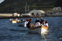 Regatta on a whaling boat in the Azores. © Philip Plisson / Plisson La Trinité / AA10616 - Photo Galleries - Crew member