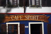 Le Café Sport "Chez Peter" à Horta. © Philip Plisson / Plisson La Trinité / AA10648 - Nos reportages photos - Café