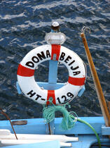 Buoy on a fishing boat on Horta in the Azores. © Philip Plisson / Plisson La Trinité / AA10699 - Photo Galleries - Portugal