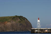 The harbour light of Horta Island in the Azores. © Philip Plisson / Plisson La Trinité / AA10747 - Photo Galleries - Faial and Pico islands in the Azores