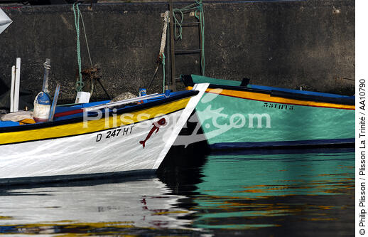 Immatriculations dans le port d' Horta aux Açores. - © Philip Plisson / Plisson La Trinité / AA10790 - Nos reportages photos - Açores [les]