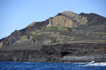 La pointe Dos Capelinhos sur Faial aux Açores. © Philip Plisson / Plisson La Trinité / AA10881 - Nos reportages photos - Pointe Dos Capelinhos