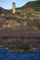 La pointe Dos Capelinhos sur Faial aux Açores. © Philip Plisson / Plisson La Trinité / AA10884 - Nos reportages photos - Les îles de Faial et Pico aux Açores