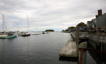 Le port de Camden dans l'Etat du Maine. © Philip Plisson / Plisson La Trinité / AA10895 - Nos reportages photos - Monocoque de plaisance/croisière