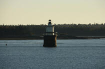 Le phare de Lubec dans l'Etat du Maine. © Philip Plisson / Plisson La Trinité / AA10902 - Nos reportages photos - Maine