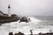 Le phare de Portland dans le Maine. © Philip Plisson / Plisson La Trinité / AA10906 - Nos reportages photos - Maine