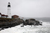 Portland Headlight in the Maine. © Philip Plisson / Plisson La Trinité / AA10908 - Photo Galleries - American Lighthouses