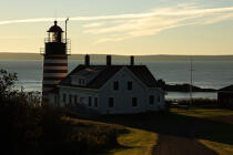 Le phare de Quoddy Head dans l'Etat du Maine. © Philip Plisson / Plisson La Trinité / AA10909 - Nos reportages photos - Maine