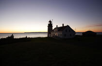 Quoddy Head lighthouse in the State Maine. © Philip Plisson / Plisson La Trinité / AA10911 - Photo Galleries - Calm sea