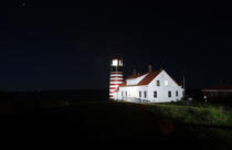 Le phare de Quoddy Head dans l'Etat du Maine. © Philip Plisson / Plisson La Trinité / AA10912 - Nos reportages photos - Quoddy Head