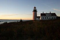 Le phare de Quoddy Head dans l'Etat du Maine. © Philip Plisson / Plisson La Trinité / AA10914 - Nos reportages photos - Quoddy Head