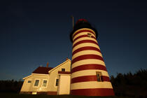 Le phare de Quoddy Head dans l'Etat du Maine. © Philip Plisson / Plisson La Trinité / AA10917 - Nos reportages photos - Phare [Maine]