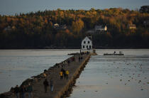 Rockland Breakwater lighth in the State of Maine. © Philip Plisson / Plisson La Trinité / AA10926 - Photo Galleries - Forest