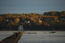 Rockland Breakwater lighth in the State of Maine. © Philip Plisson / Plisson La Trinité / AA10927 - Photo Galleries - Buoy