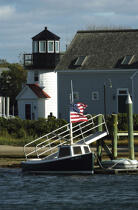 Le phare de Hyannis dans le Massachusetts. © Philip Plisson / Plisson La Trinité / AA10950 - Nos reportages photos - Barque