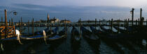 Gondolas in Venice. © Philip Plisson / Plisson La Trinité / AA11018 - Photo Galleries - Sun