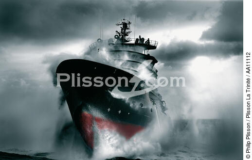 The tug boat Abeille Bourbon. - © Philip Plisson / Plisson La Trinité / AA11112 - Photo Galleries - Rough weather