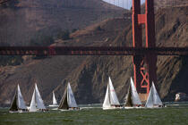 Le Golden Gate dans la baie de San Francisco. © Philip Plisson / Plisson La Trinité / AA11127 - Nos reportages photos - Golden Gate