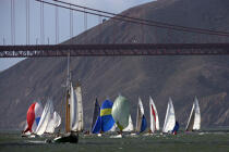 Le Golden Gate dans la baie de San Francisco. © Philip Plisson / Plisson La Trinité / AA11128 - Nos reportages photos - Californie