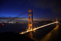 Le pont du Golden Gate en baie de San Francisco. © Philip Plisson / Plisson La Trinité / AA11180 - Nos reportages photos - Ville [Californie]