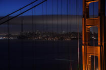 Le pont du Golden Gate en baie de San Francisco. © Philip Plisson / Plisson La Trinité / AA11181 - Nos reportages photos - Site [Californie]