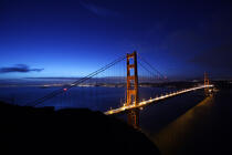 Le pont du Golden Gate en baie de San Francisco. © Philip Plisson / Plisson La Trinité / AA11182 - Nos reportages photos - Site [Californie]