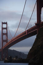 Le pont du Golden Gate en baie de San Francisco. © Philip Plisson / Plisson La Trinité / AA11184 - Nos reportages photos - Site [Californie]