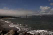 Le pont du Golden Gate en baie de San Francisco. © Philip Plisson / Plisson La Trinité / AA11186 - Nos reportages photos - Site [Californie]