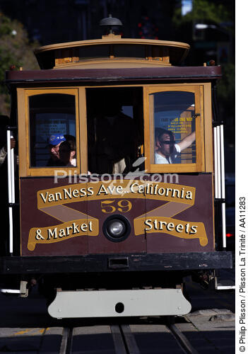 Tramway à San Francisco. - © Philip Plisson / Plisson La Trinité / AA11283 - Nos reportages photos - Californie
