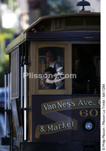 Tramway in San Francisco. - © Philip Plisson / Plisson La Trinité / AA11284 - Photo Galleries - Town [California]