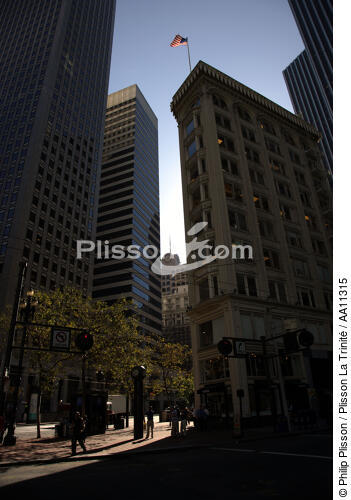 San Francisco. - © Philip Plisson / Plisson La Trinité / AA11315 - Nos reportages photos - Immeuble