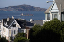 San Francisco. © Philip Plisson / Plisson La Trinité / AA11318 - Photo Galleries - Tanker carrying chemicals