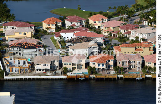 Houses in Miami. - © Philip Plisson / Plisson La Trinité / AA11393 - Photo Galleries - Florida
