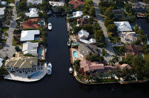 Houses in Miami. © Philip Plisson / Plisson La Trinité / AA11397 - Photo Galleries - Swimming pool
