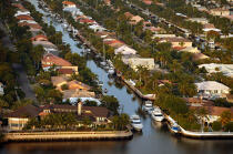 Houses on Miami coast. © Philip Plisson / Plisson La Trinité / AA11426 - Photo Galleries - Miami