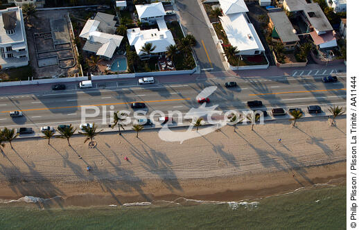 Paysage littoral de Miami. - © Philip Plisson / Plisson La Trinité / AA11444 - Nos reportages photos - Piscine