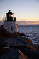 Le phare de Castle Hill Light à Newport. © Philip Plisson / Plisson La Trinité / AA11446 - Nos reportages photos - Phare [Rhode Island]