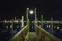 Ponton à Venise. © Philip Plisson / Plisson La Trinité / AA11483 - Nos reportages photos - Ponton