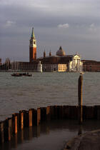 L'Eglise San Giorgio Maggiore de Venise. © Philip Plisson / Plisson La Trinité / AA11496 - Nos reportages photos - Ciel