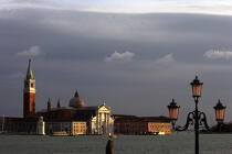 L'Eglise San Giorgio Maggiore de Venise. © Philip Plisson / Plisson La Trinité / AA11497 - Nos reportages photos - Venise sous tous les angles