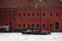 Corbillard à Venise. © Philip Plisson / Plisson La Trinité / AA11515 - Nos reportages photos - Venise sous tous les angles