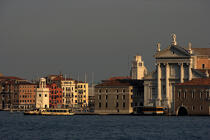 L'Eglise San Giorgio Maggiore de Venise. © Philip Plisson / Plisson La Trinité / AA11519 - Nos reportages photos - Crépuscule