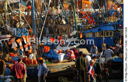 Port d' Essaouira. - © Philip Plisson / Plisson La Trinité / AA11635 - Nos reportages photos - Homme