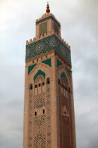The Hassan II mosque in Casablanca. © Philip Plisson / Plisson La Trinité / AA11646 - Photo Galleries - Sky