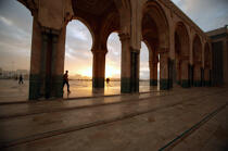 The Hassan II mosque in Casablanca. © Philip Plisson / Plisson La Trinité / AA11649 - Photo Galleries - Sun