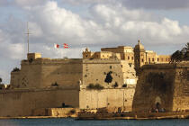 Les remparts de La Vallette. © Philip Plisson / Plisson La Trinité / AA11692 - Nos reportages photos - Malte